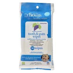 Dr. Brown's Healty Wipes Naturally Cleaning Tooth...